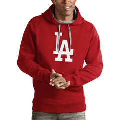 Los Angeles Dodgers Antigua Victory Pullover Team Logo Hoodie | MLB Discount