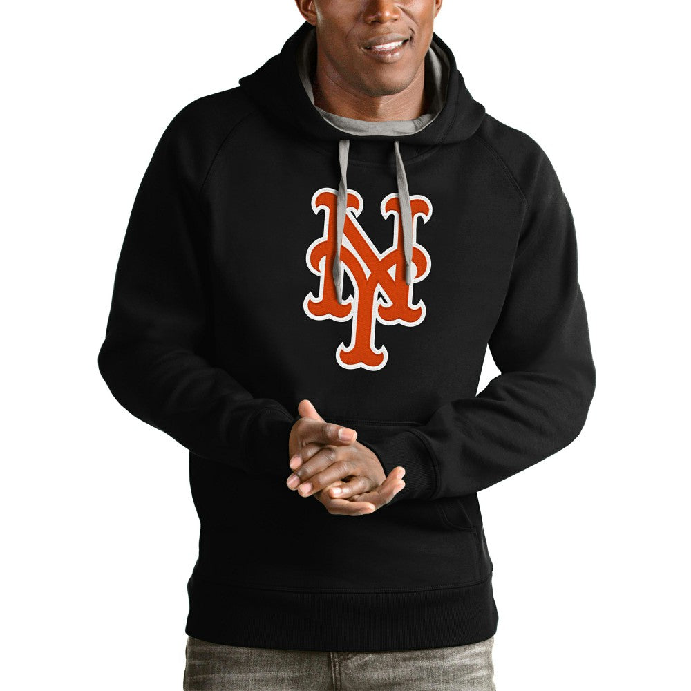 New York Mets Antigua Victory Pullover Team Logo Hoodie | MLB Shop