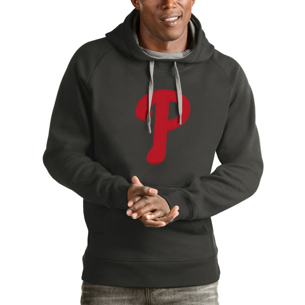 Philadelphia Phillies Antigua Victory Pullover Team Logo Hoodie | MLB New