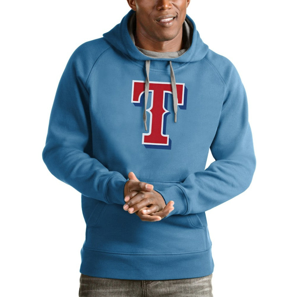 Texas Rangers Antigua Victory Pullover Team Logo Hoodie | MLB Near me