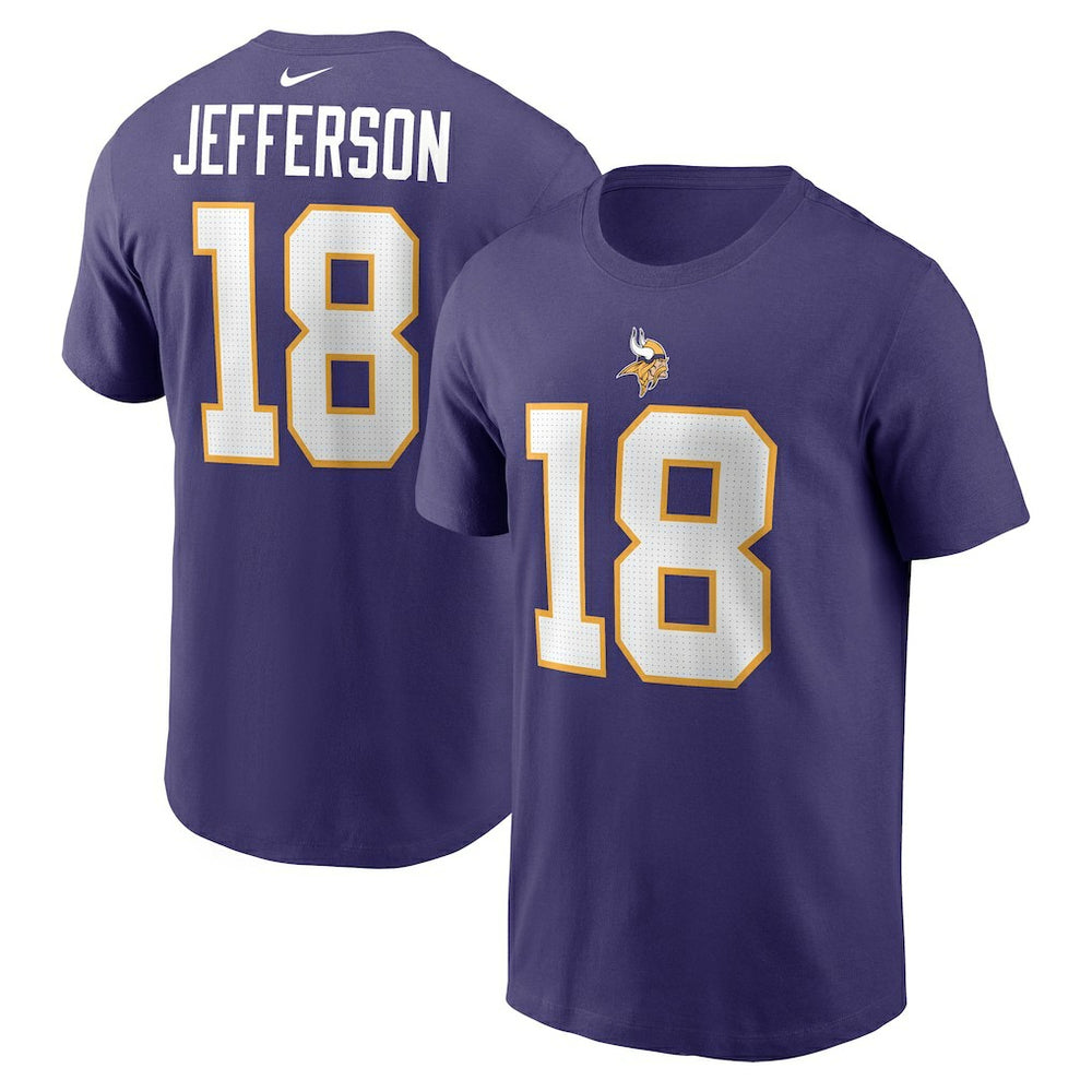 Minnesota Vikings Nike Justin Jefferson  Classic Player Name & Number T-Shirt