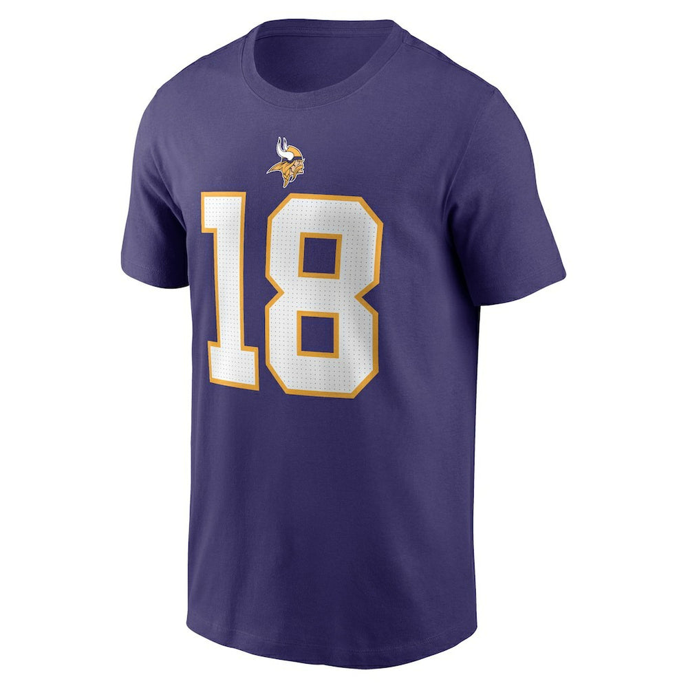 Minnesota Vikings Nike Justin Jefferson  Classic Player Name & Number T-Shirt