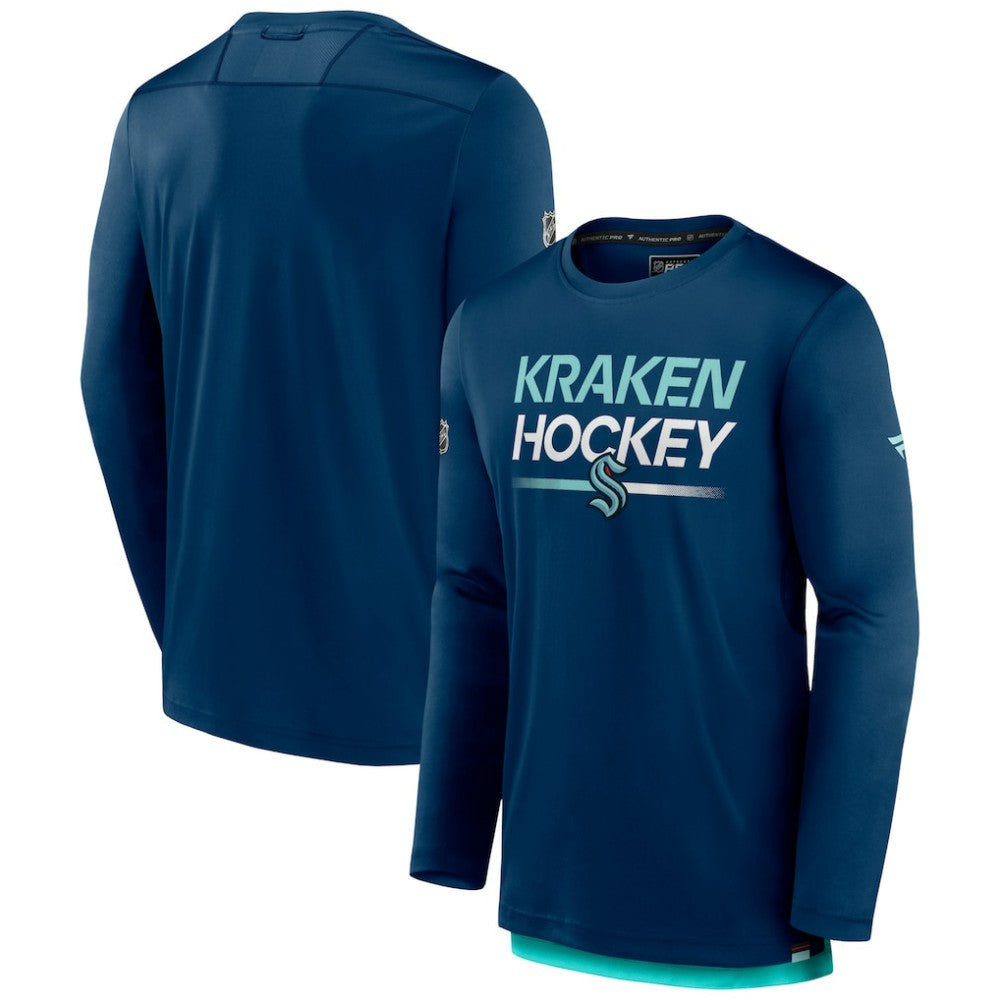 Seattle Kraken Fanatics Authentic Pro Long Sleeve T-Shirt For Sale