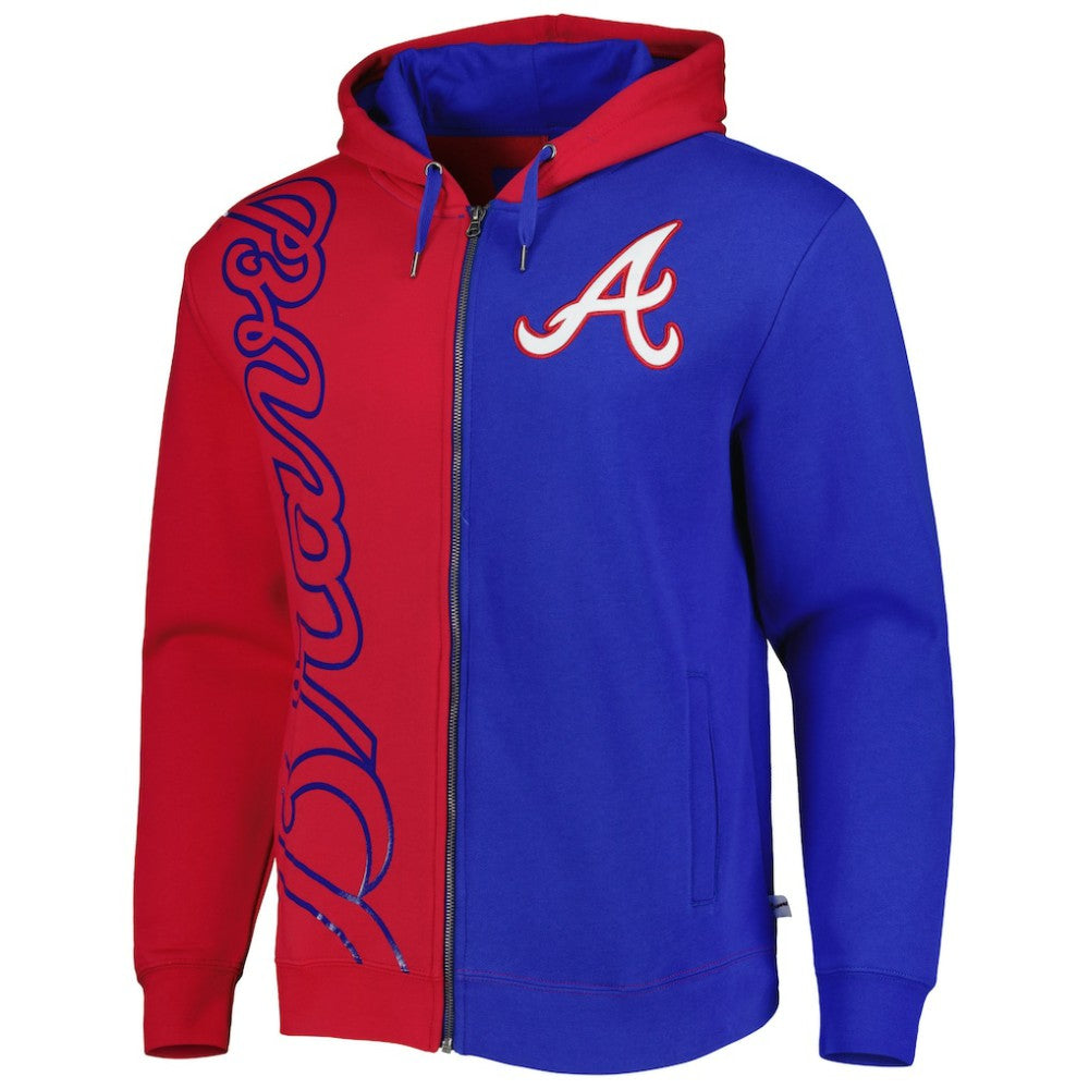 Atlanta Braves Mitchell & Ness Fleece Full-Zip Hoodie | MLB New