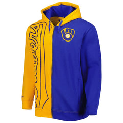 Milwaukee Brewers Mitchell & Ness Fleece Full-Zip Hoodie | MLB For sale