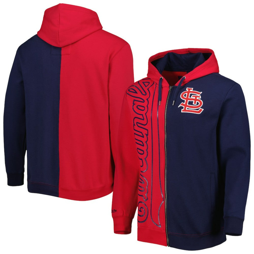St. Louis Cardinals Mitchell & Ness Fleece Full-Zip Hoodie | MLB New