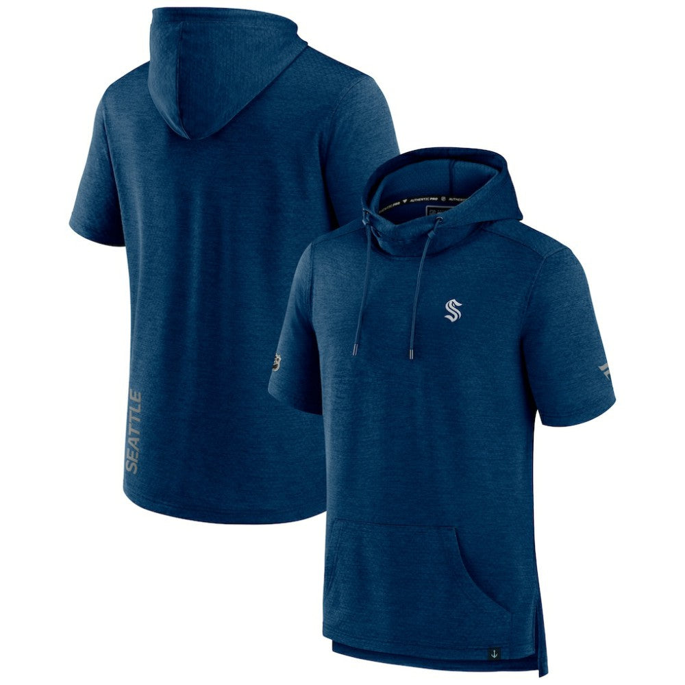 Seattle Kraken Fanatics Authentic Pro Short Sleeve Pullover Hoodie Sale