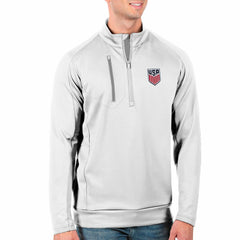 USMNT Antigua Generation Quarter-Zip Top White