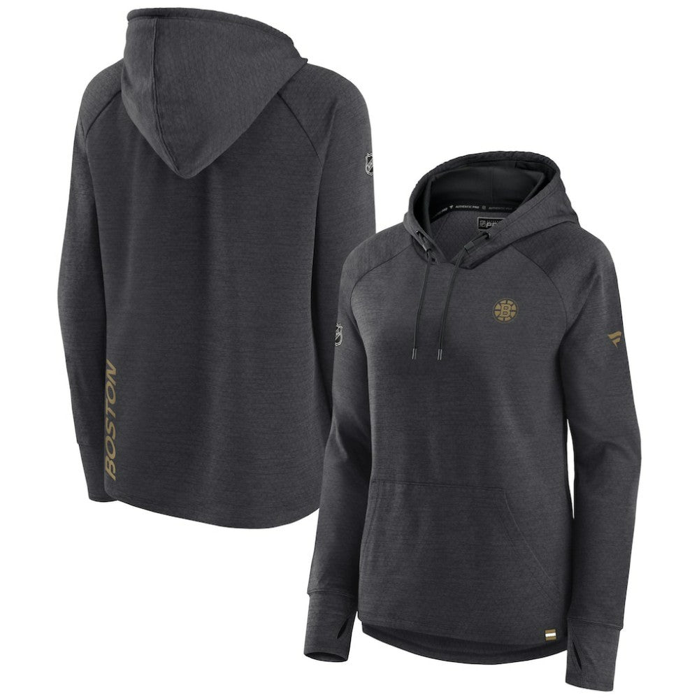 Boston Bruins Fanatics Women's Authentic Pro Pullover Hoodie Sale