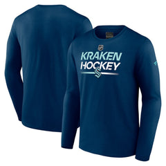 Seattle Kraken Fanatics Authentic Pro Primary Long Sleeve T-Shirt On Sale