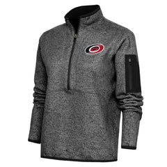 Carolina Hurricanes Antigua Women's Team Logo Fortune Quarter-Zip Jacket On Sale