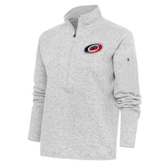 Carolina Hurricanes Antigua Women's Team Logo Fortune Quarter-Zip Jacket On Sale
