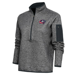 Columbus Blue Jackets Antigua Women's Team Logo Fortune Quarter-Zip Jacket Online