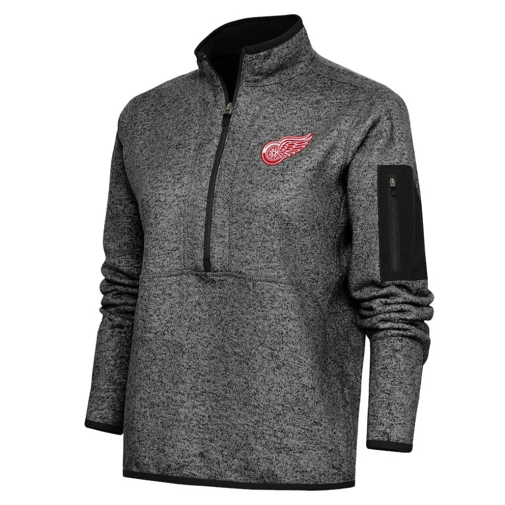 Detroit Red Wings Antigua Women's Team Logo Fortune Quarter-Zip Jacket Outlet