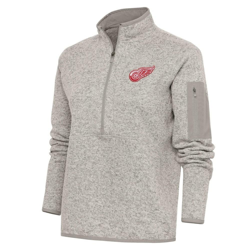 Detroit Red Wings Antigua Women's Team Logo Fortune Quarter-Zip Jacket Sale