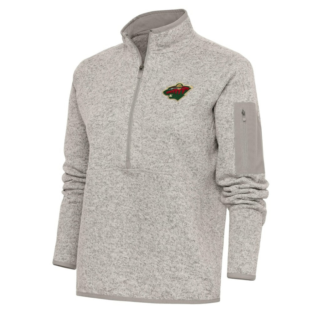 Minnesota Wild Antigua Women's Team Logo Fortune Quarter-Zip Jacket Discount