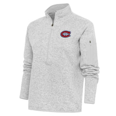 Montreal Canadiens Antigua Women's Team Logo Fortune Quarter-Zip Jacket Outlet