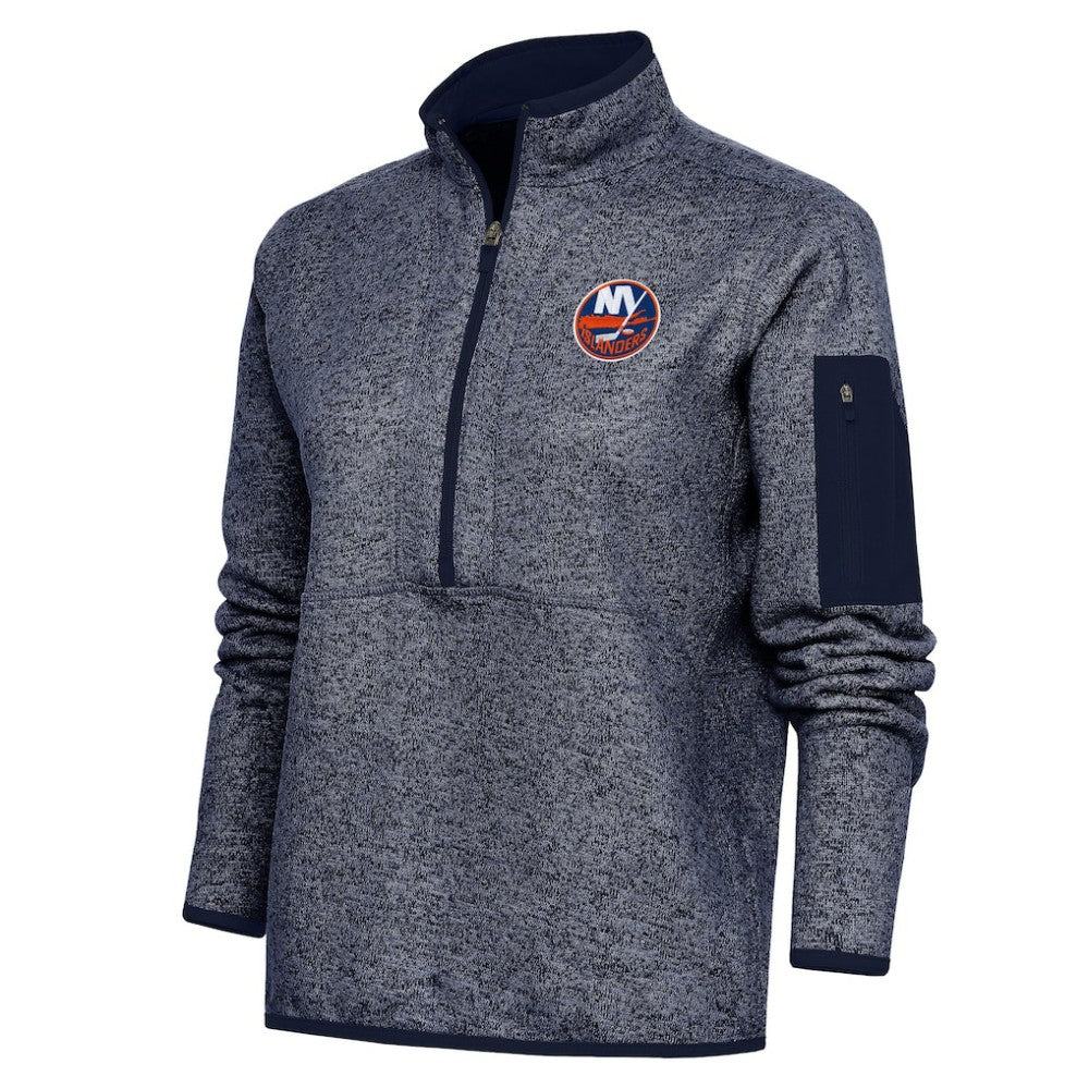 New York Islanders Antigua Women's Team Logo Fortune Quarter-Zip Jacket Sale