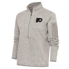 Philadelphia Flyers Antigua Women's Team Logo Fortune Quarter-Zip Jacket Outlet