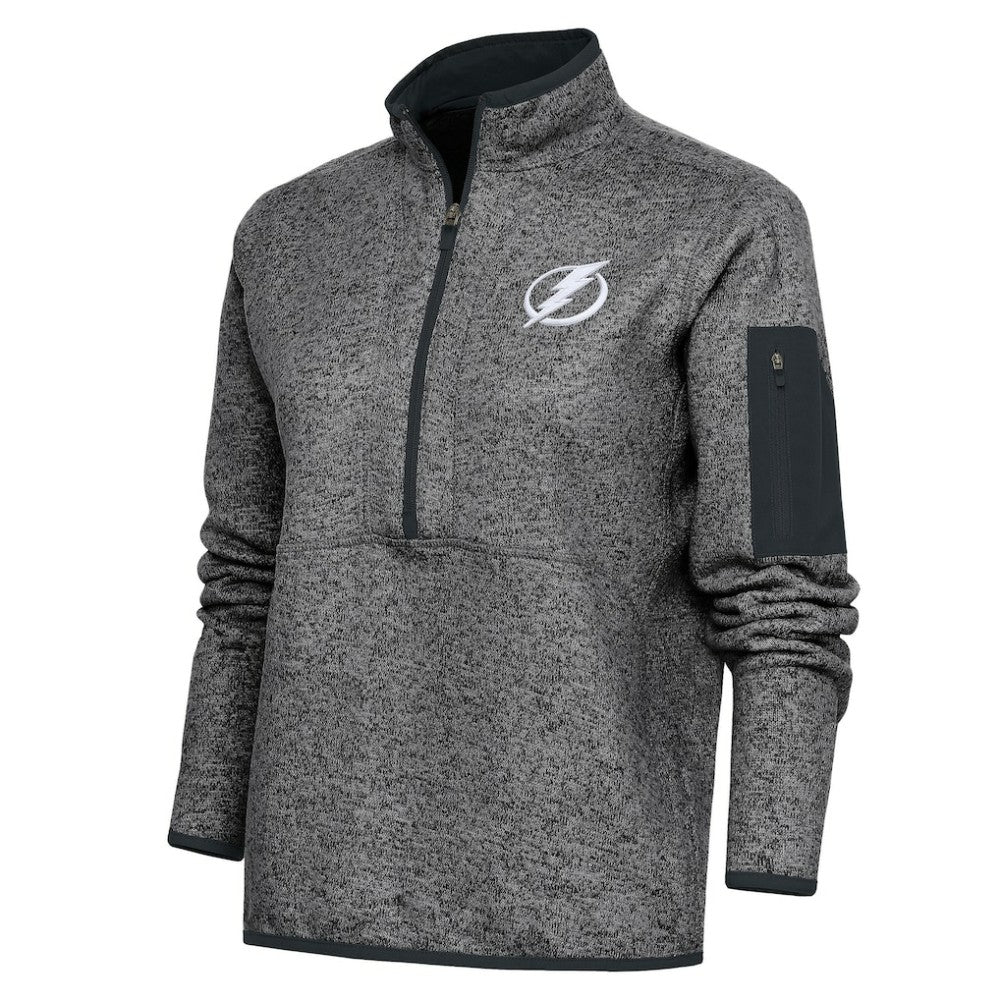 Tampa Bay Lightning Antigua Women's Team Logo Fortune Quarter-Zip Jacket Discount