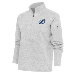 Tampa Bay Lightning Antigua Women's Team Logo Fortune Quarter-Zip Jacket Outlet