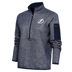 Tampa Bay Lightning Antigua Women's Team Logo Fortune Quarter-Zip Jacket Online
