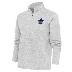 Toronto Maple Leafs Antigua Women's Team Logo Fortune Quarter-Zip Jacket Outlet