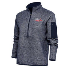 Washington Capitals Antigua Women's Team Logo Fortune Quarter-Zip Jacket For Sale
