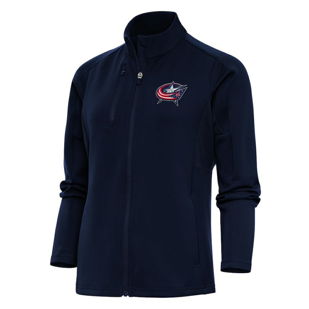 Columbus Blue Jackets Antigua Women's Team Logo Generation Full-Zip Jacket For Sale