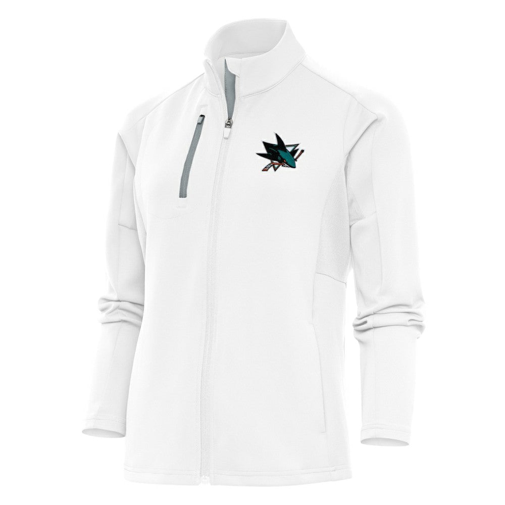 San Jose Sharks Antigua Women's Team Logo Generation Full-Zip Jacket For Sale