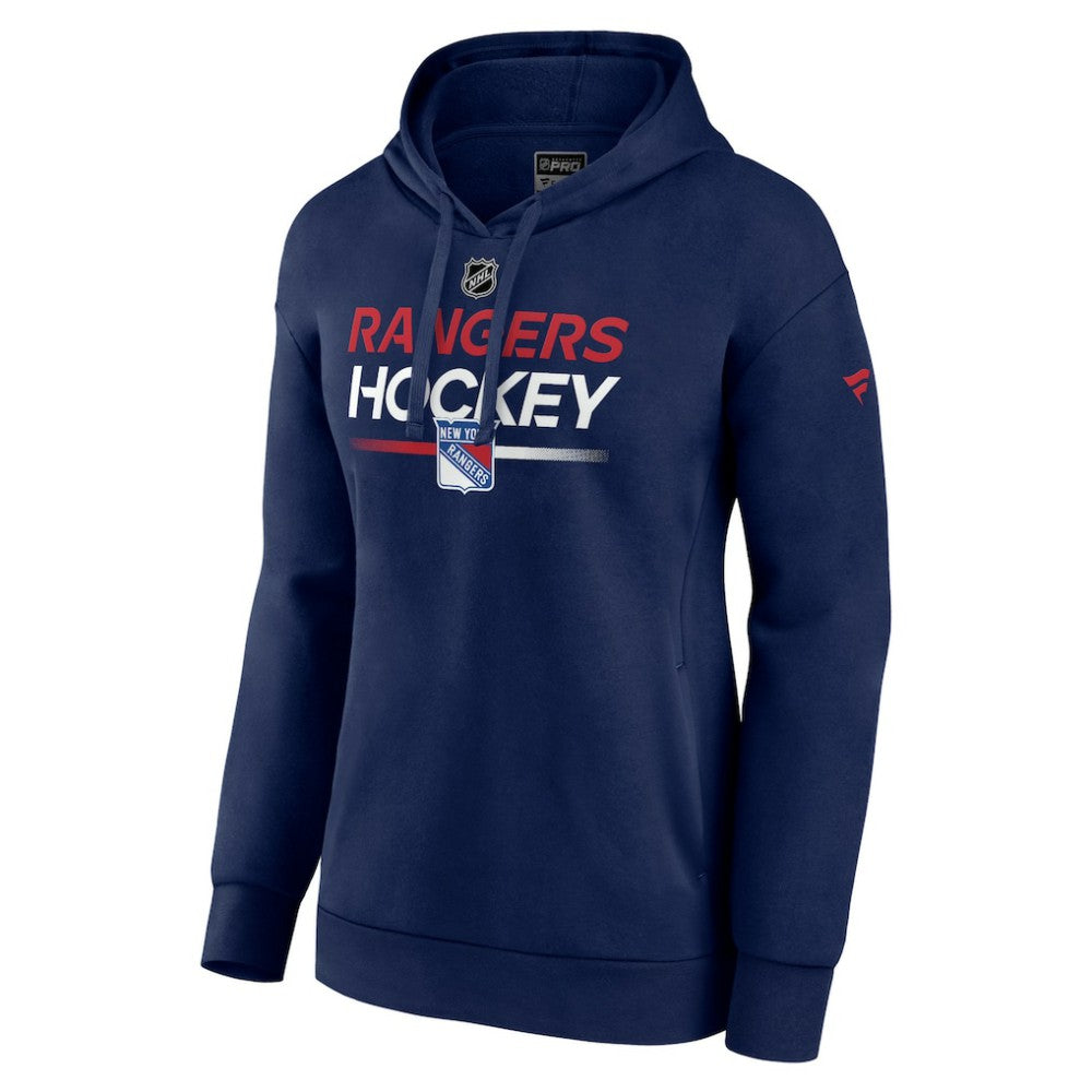 New York Rangers Fanatics Women's Authentic Pro Pullover Hoodie Sale