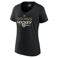 Boston Bruins Fanatics Women's Authentic Pro V-Neck T-Shirt Sale