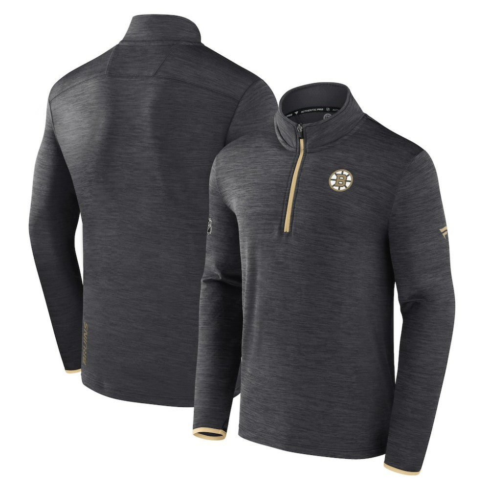 Boston Bruins Fanatics Authentic Pro Quarter-Zip Pullover Top Online