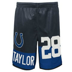 Indianapolis Colts  Jonathan Taylor  Youth Player Name & Number Shorts