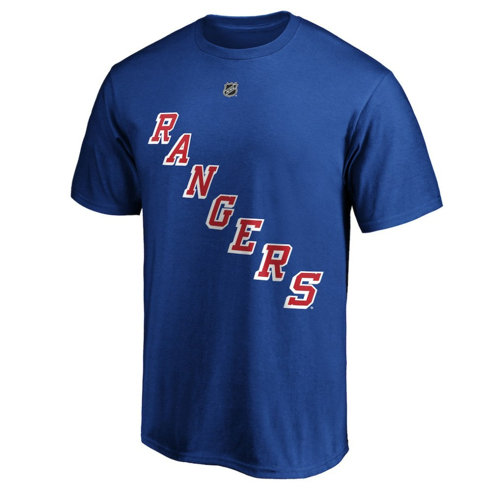 Adam Fox New York Rangers Fanatics Authentic Stack Name & Number T-Shirt For Sale