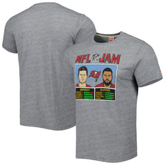 Tampa Bay Buccaneers  Tom Brady & Mike Evans  Homage Unisex NFL Jam Tri-Blend T-Shirt