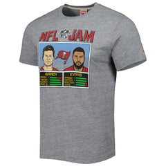Tampa Bay Buccaneers  Tom Brady & Mike Evans  Homage Unisex NFL Jam Tri-Blend T-Shirt