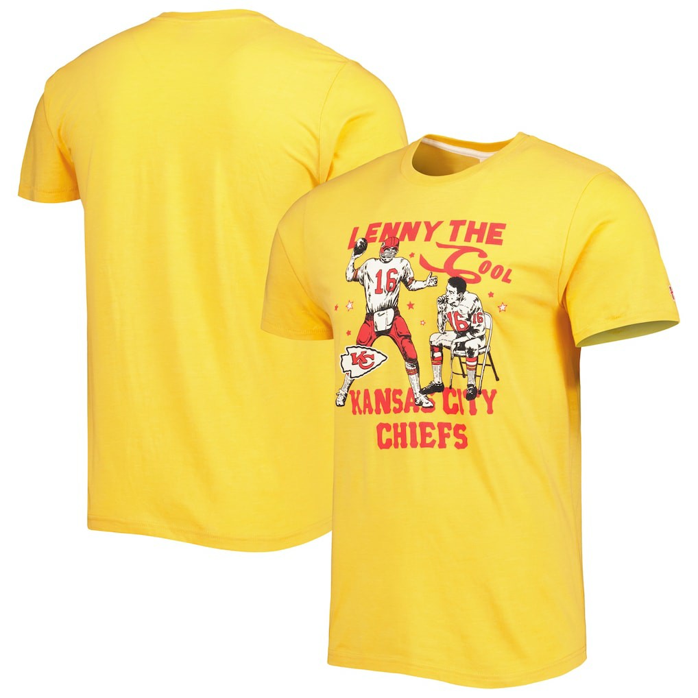 Kansas City Chiefs  Len Dawson  Homage Unisex Caricature Retired Player Tri-Blend T-Shirt
