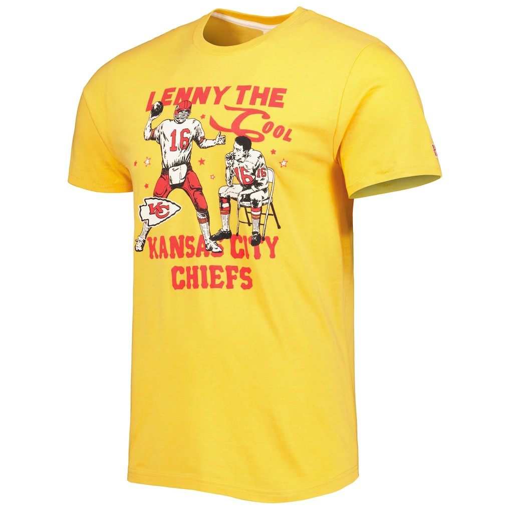 Kansas City Chiefs  Len Dawson  Homage Unisex Caricature Retired Player Tri-Blend T-Shirt
