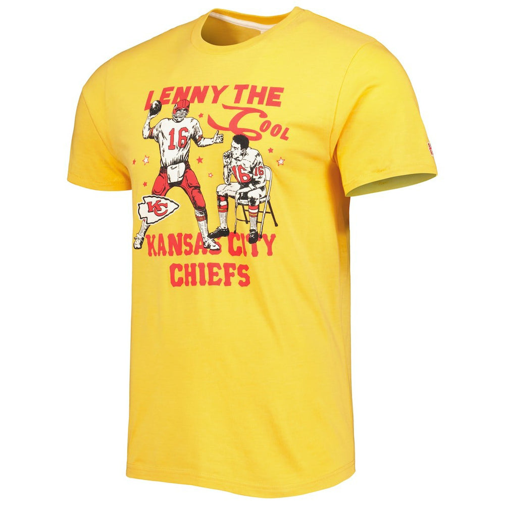 Kansas City Chiefs  Len Dawson  Homage Unisex Caricature Retired Player Tri-Blend T-Shirt