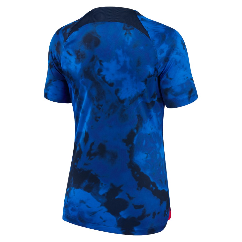 USMNT Women's 2022/23 Away Breathe Stadium Replica Blank Jersey Blue - Nike