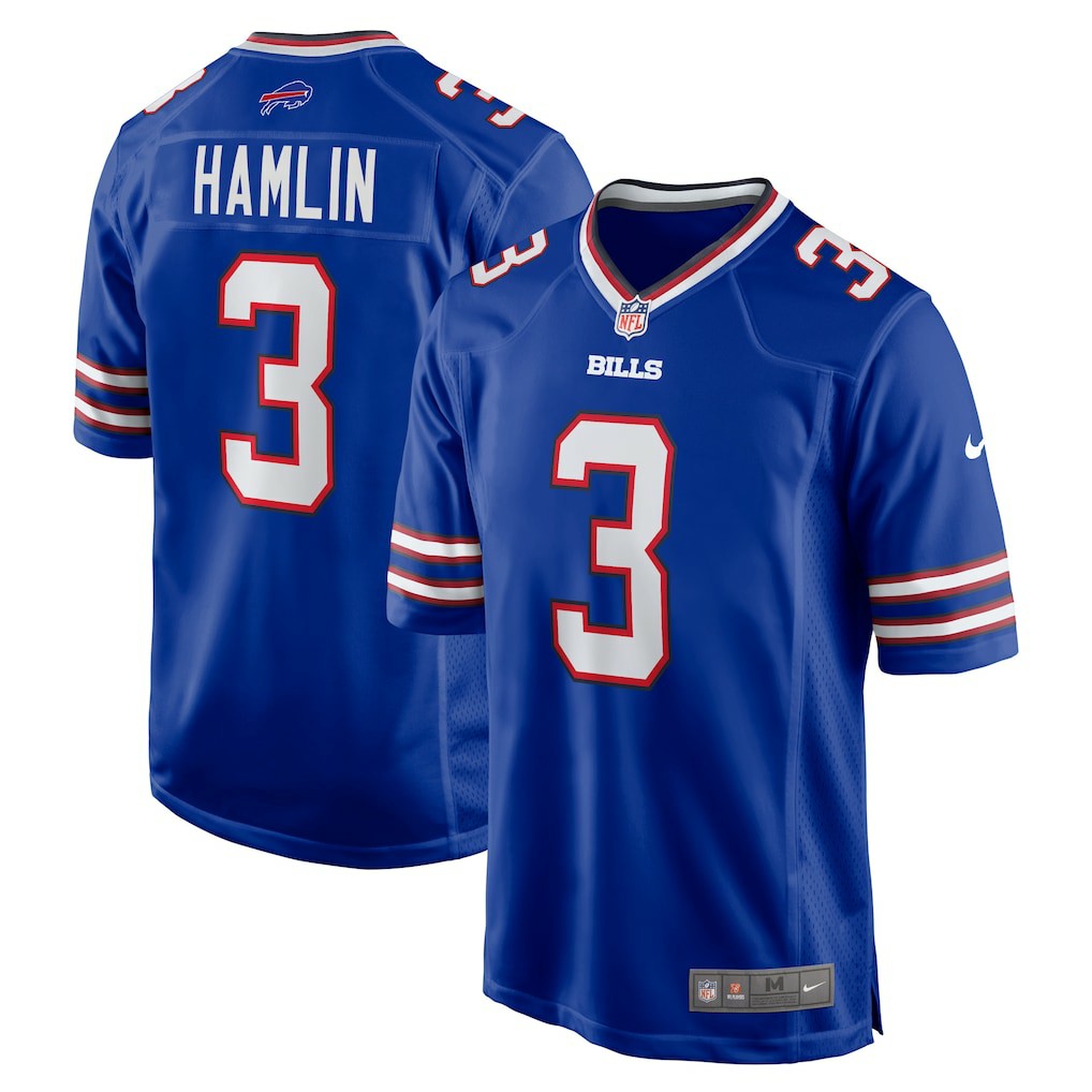 Buffalo Bills Nike Damar Hamlin  Game Jersey