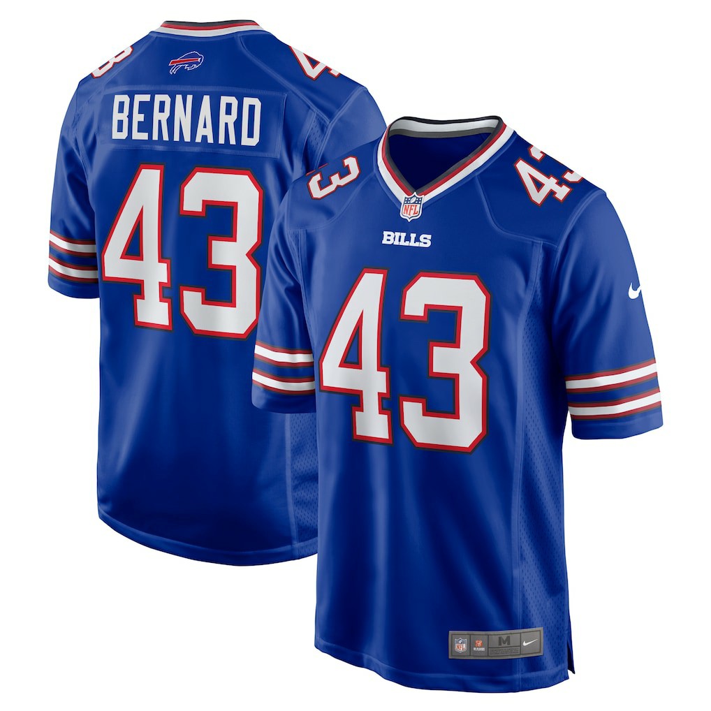 Buffalo Bills Nike Terrel Bernard  Game Player Jersey