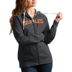 Baltimore Orioles Antigua Women's Team Logo Victory Full-Zip Hoodie | MLB Near me