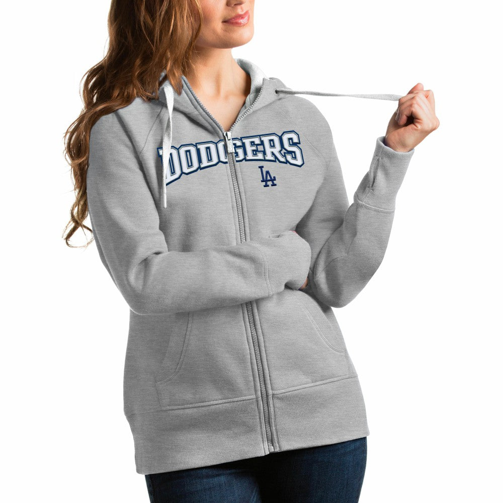 Los Angeles Dodgers Antigua Women's Team Logo Victory Full-Zip Hoodie | MLB US