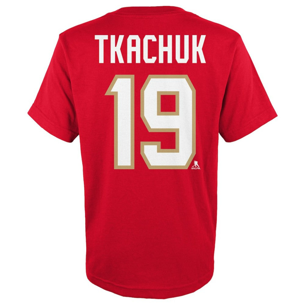 Matthew Tkachuk Florida Panthers Youth Player Name & Number T-Shirt Discount