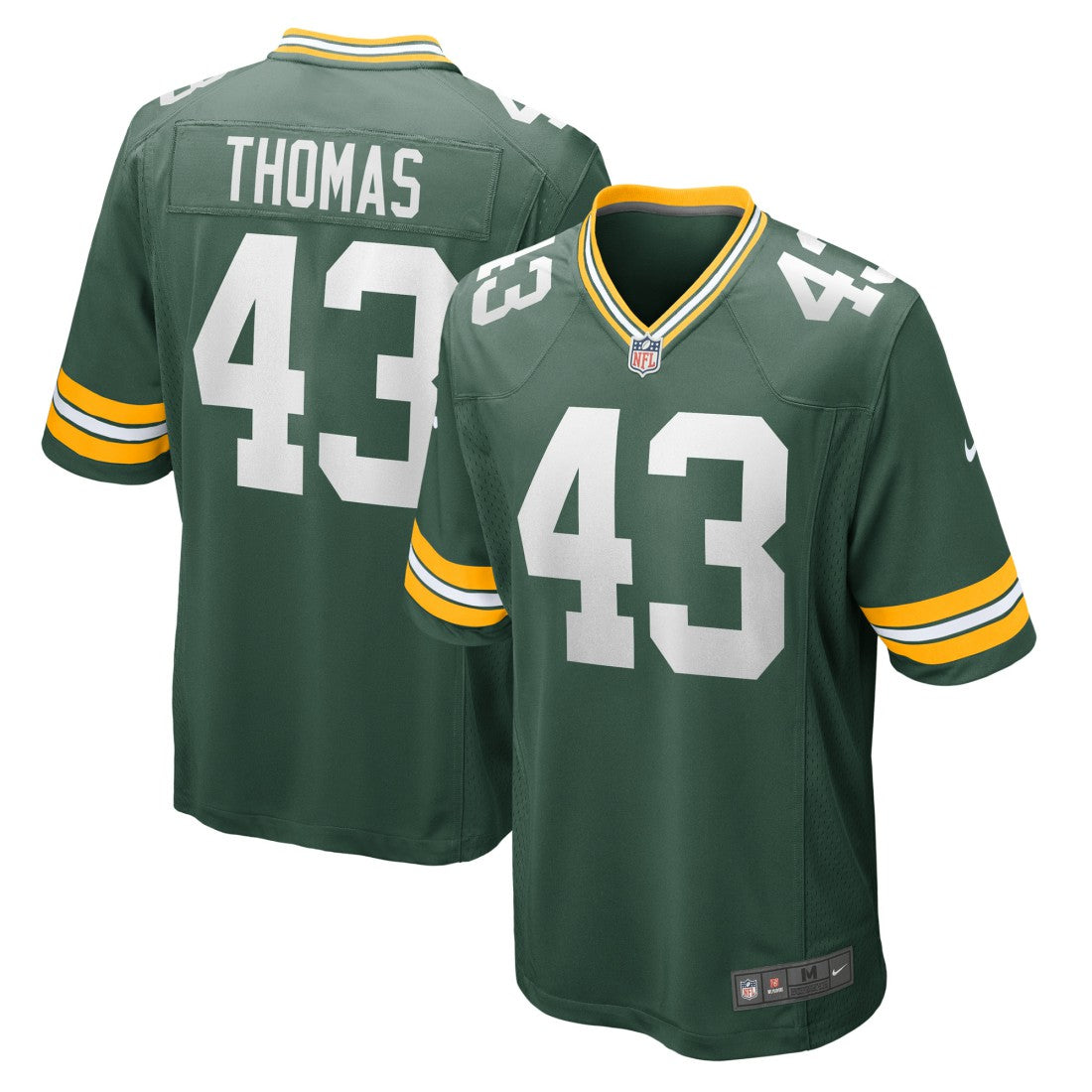 Green Bay Packers Nike Kiondre Thomas  Game Player Jersey