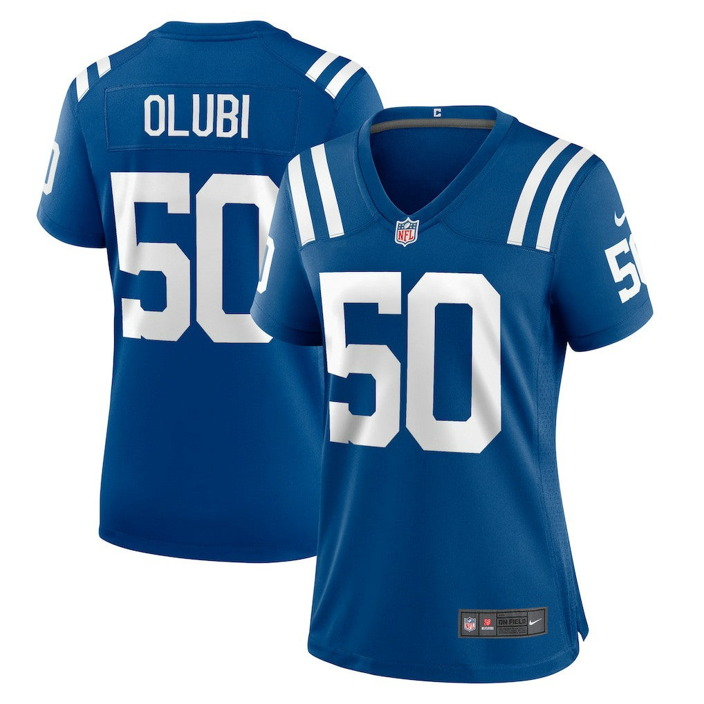 Indianapolis Colts Nike Segun Olubi  Women's Game Player Jersey