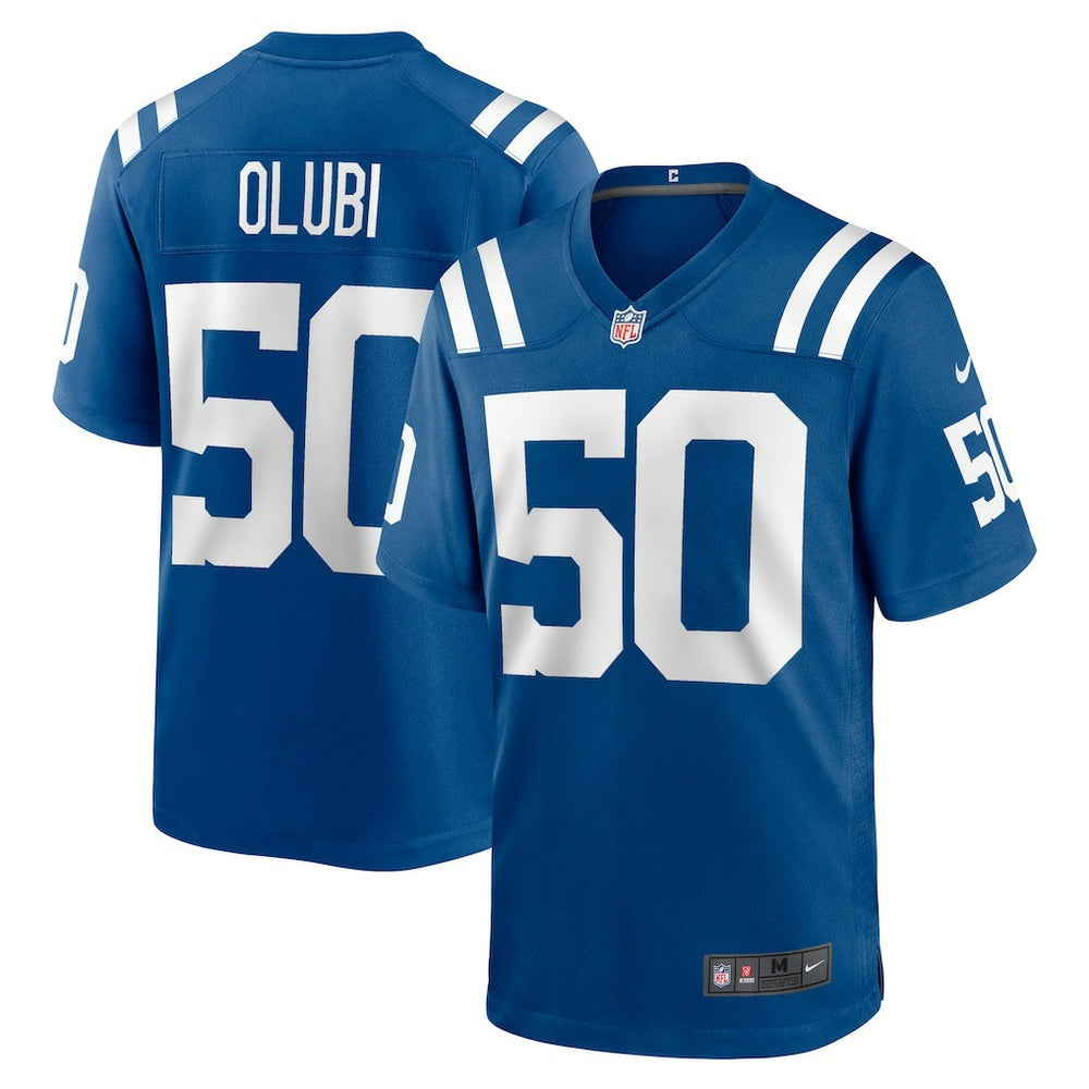 Indianapolis Colts Nike Segun Olubi  Game Player Jersey