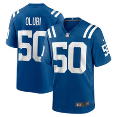 Indianapolis Colts Nike Segun Olubi  Game Player Jersey